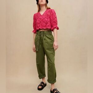 NEW. Maje Belted Cargo Pants. NWOT